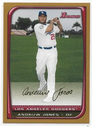 2008 Bowman Gold #91 Andruw Jones