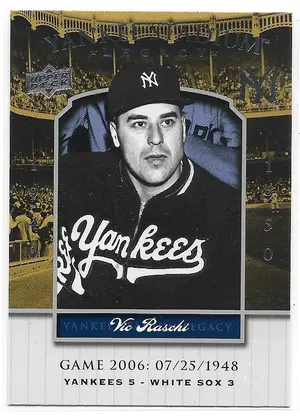 2008 Yankee Stadium Legacy Collection #2006 Vic Raschi