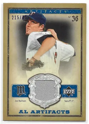 2006 Artifacts AL Artifacts #AL-JN Joe Nathan (215/325)