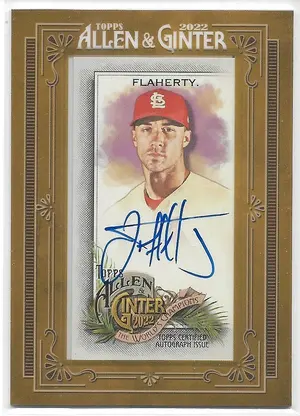 2022 Allen & Ginter Framed Mini Autograph #MA-JF Jack Flaherty