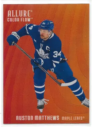 2025-26 Allure Color Flow Red-Orange #CF-26 Auston Matthews
