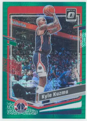 2023-24 Panini Donruss Optic - Kyle Kuzma #74 Green Hyper Prizm Parallel