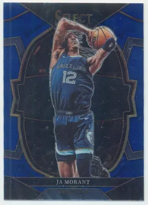 2022-23 Panini Select - Ja Morant #58 Concourse Blue Parallel