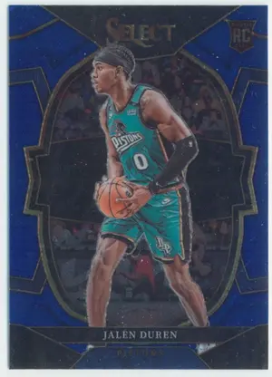 2022-23 Panini Select - Jalen Duren #98 Concourse RC Blue Parallel