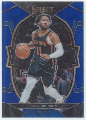 2022-23 Panini Select - Jalen Brunson #22 Concourse Blue Prizm Parallel