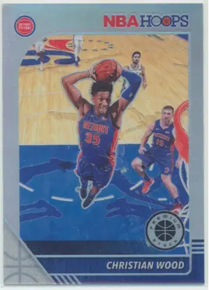 2019-20 Panini NBA Hoops Premium Stock - Christian Wood #64 Silver Prizm Parallel
