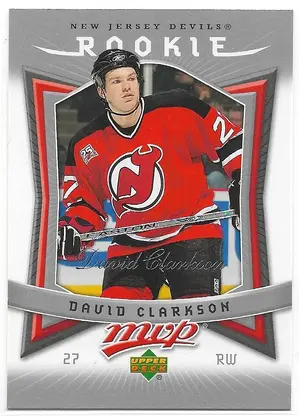 2007-08 MVP #320 David Clarkson RC