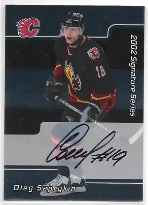 2001-02 Be A Player Signature Series Autographs #128 Oleg Saprykin