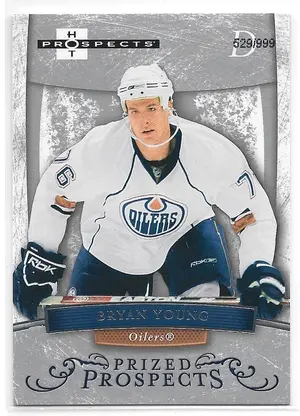 2007-08 Hot Prospects #163 Bryan Young RC (529/999)