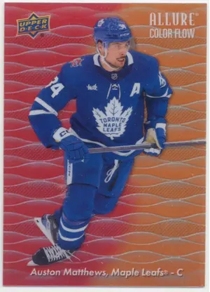 2023-24 ALLURE - AUSTON MATTHEWS #CF-24 COLOR FLOW RED/ORANGE