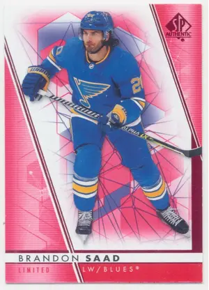 2022-23 SP AUTHENTIC - BRANDON SAAD #41 LIMITED RED