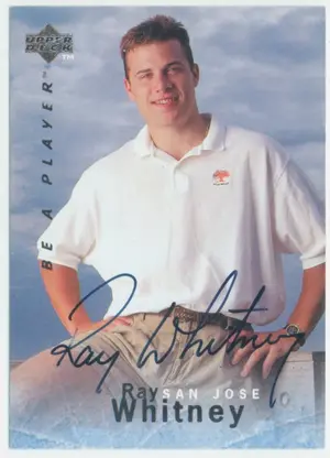 1995-96 BE A PLAYER - RAY WHITNEY #S125 SIGNATURES