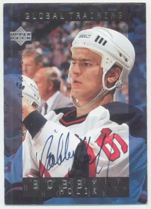 1995-96 BE A PLAYER - BOBBY HOLIK #S202 SIGNATURES⚠️