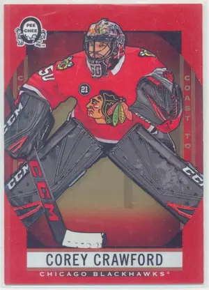 2018-19 O-PEE-CHEE COAST TO COAST - COREY CRAWFORD #100 RED