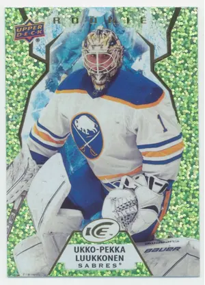 2021-22 UPPER DECK ICE - UKKO-PEKKA LUUKKONEN #102 ROOKIE GREEN