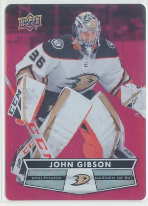 2021-22 TIM HORTONS - JOHN GIBSON #DC-10 RED DIE CUTS