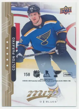 2018-19 UPPER DECK MVP - COLTON PARAYKO #158 PUZZLE