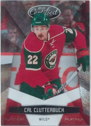 2010-11 CERTIFIED - CAL CLUTTERBUCK #72 PLATINUM RED 604/999