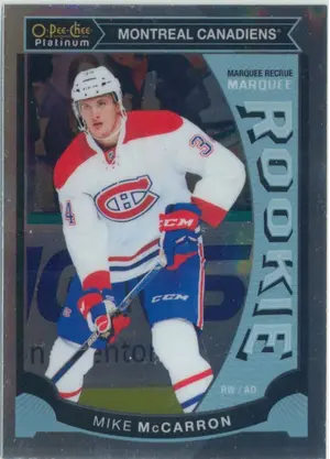 2015-16 O-PEE-CHEE PLATINUM - MIKE McCARRON #M39 MARQUEE ROOKIE