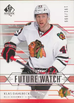 2014-15 SP AUTHENTIC - KLAS DAHLBECK #211 FUTURE WATCH 191/999