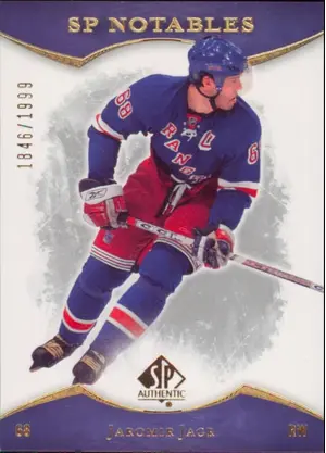 2007-08 SP AUTHENTIC - JAROMIR JAGR #125 SP NOTABLES 1846/1999