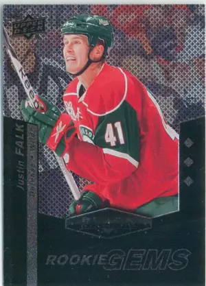 2010-11 BLACK DIAMOND - JUSTIN FALK #171 ROOKIE GEMS TRIPLE DIAMOND