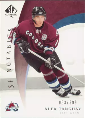 2005-06 SP AUTHENTIC - ALEX TANGUAY #118 SP NOTABLES 63/999
