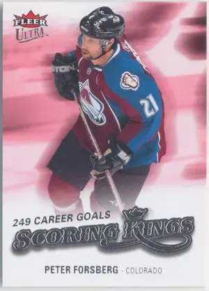 2008-09 FLEER ULTRA - PETER FORSBERG #SK19 SCORING KINGS