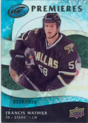 2009-10 ICE - FRANCIS WATHIER #113 ICE PREMIERES 309/1999