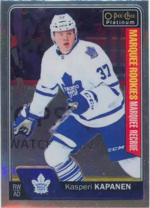 2016-17 O-PEE-CHEE PLATINUM - KASPERI KAPANEN #187 MARQUEE ROOKIE