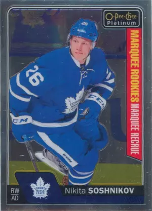 2016-17 O-PEE-CHEE PLATINUM - NIKITA SOSHNIKOV #189 MARQUEE ROOKIE