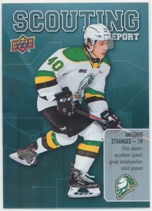 2019-20 CHL - ANTONIO STRANGES #SR-4 SCOUTING REPORT