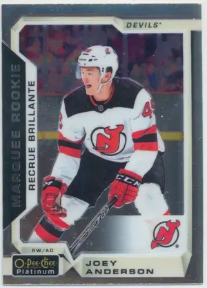 2018-19 O-PEE-CHEE PLATINUM - JOEY ANDERSON #184 ROOKIE