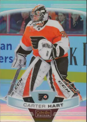 2019-20 O-PEE-CHEE PLATINUM - CARTER HART #110 RAINBOW