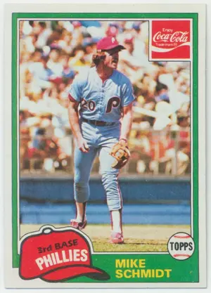 1981 Topps Coca-Cola - Mike Schmidt #9