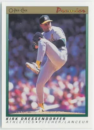 1991 O-Pee-Chee Premier - Kirk Dressendorfer #36 RC