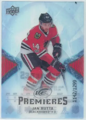 2017-18 ICE - JAN RUTTA #111 ICE PREMIERES 1142/1299