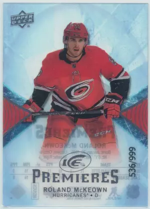 2017-18 UPPER DECK ICE - ROLAND McKEOWN #143 ICE PREMIERES 536/999