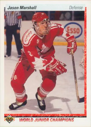 1990-91 UPPER DECK - JASON MARSHALL #453 ROOKIE