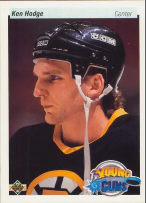 1990-91 UPPER DECK - KEN HODGE #529 YOUNG GUNS