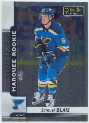 2017-18 O-PEE-CHEE PLATINUM - SAMUEL BLAIS #171 ROOKIE