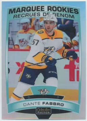 2019-20 O-PEE-CHEE PLATINUM - DANTE FABBRO #183 MARQUEE ROOKIES RAINBOW