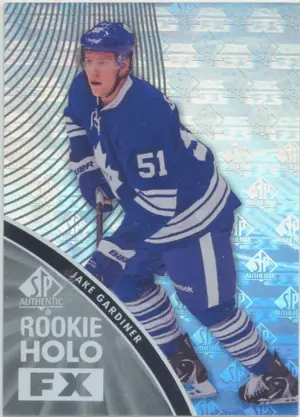 2011-12 SP AUTHENTIC - JAKE GARDINER #RFX25 ROOKIE HOLOVIEW FX