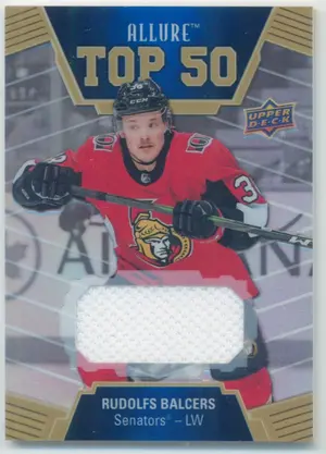 2019-20 ALLURE - RUDOLFS BALCERS #T50-33 TOP 50 JERSEY