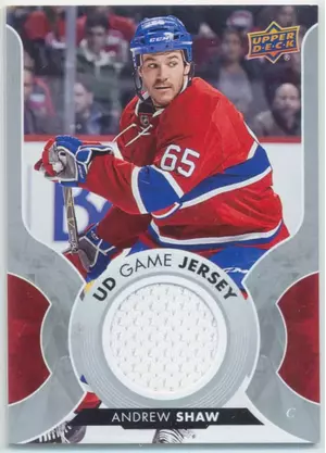 2017-18 UPPER DECK - ANDREW SHAW #GJ-AS GAME JERSEY