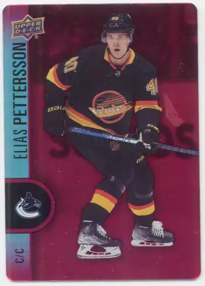 2022-23 TIM HORTONS - ELIAS PETTERSSON #DC-13 RED DIE CUT