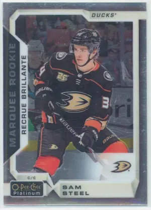 2018-19 O-PEE-CHEE PLATINUM - SAM STEEL #182 MARQUEE ROOKIE