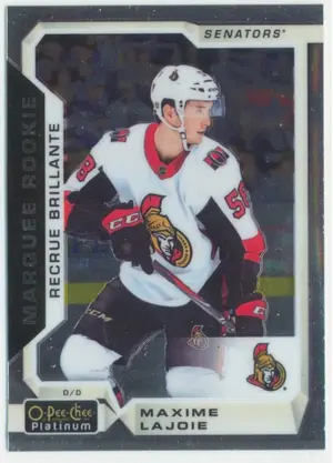 2018-19 O-PEE-CHEE PLATINUM - MAXIME LAJOIE #187 ROOKIE