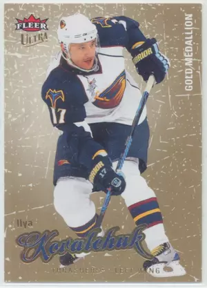 2008-09 FLEER ULTRA - ILYA KOVALCHUK #1 GOLD MEDALLION
