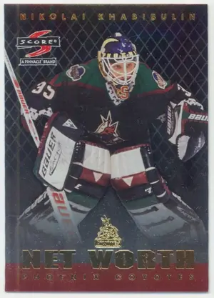 1997-98 SCORE - NIKOLAI KHABIBULIN #9 NET WORTH